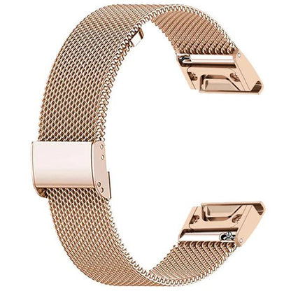 Strap For Garmin Fenix 5S Milanese in rose gold