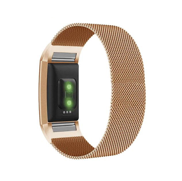metal fitbit charge 3 band rosegold