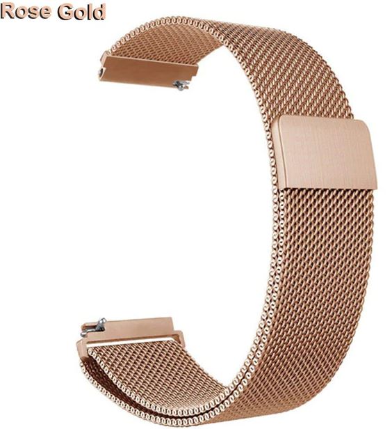 strap for fitbit versa 4 in rosegold