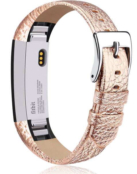 fitbit alta band in rose gold
