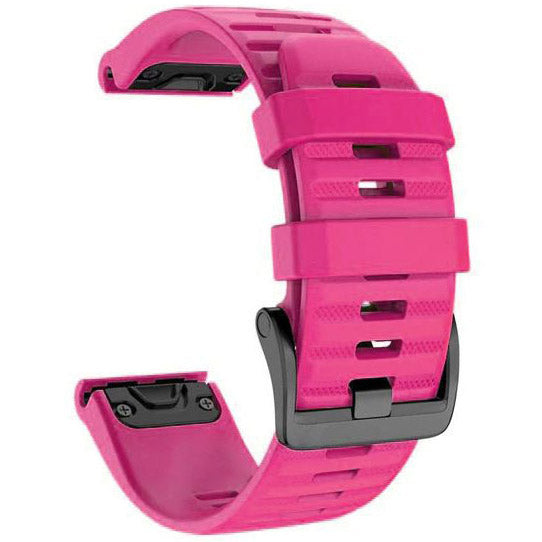 Strap For Garmin Fenix 6S Plain in rose pink