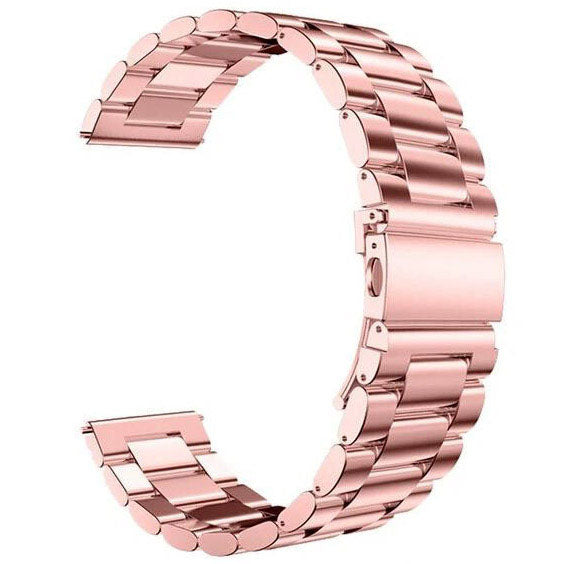 Plain Coros Apex 46mm Wristband in Stainless Steel in rose pink