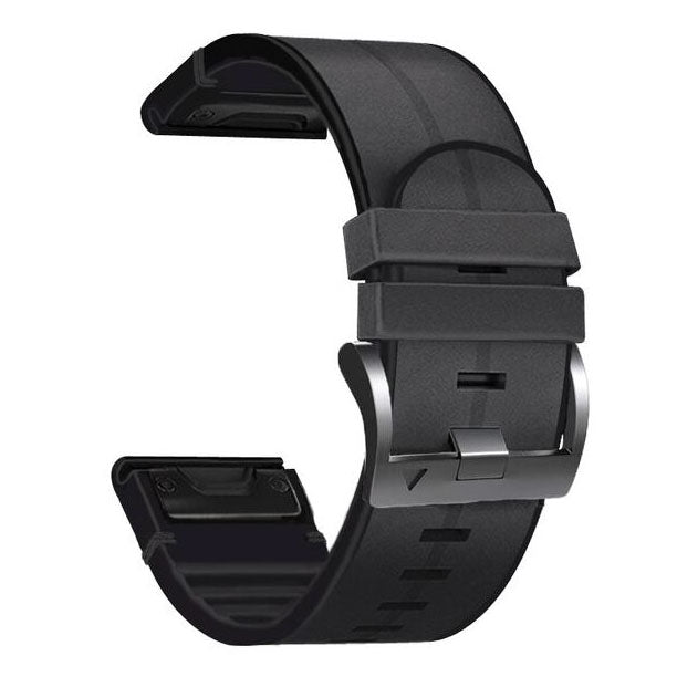 Plain Garmin Fenix 5 Wristband in Silicone Leather in silicone leather 1