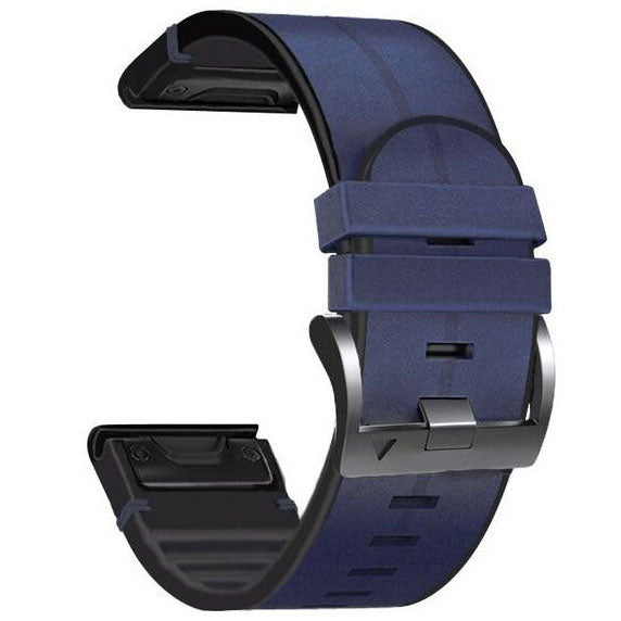 Plain Garmin Fenix 7 Wristband in Silicone Leather 2