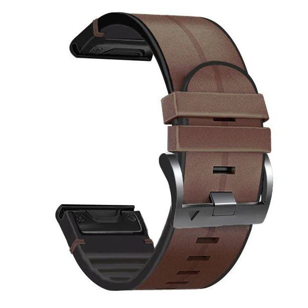 Watchband For Garmin Fenix 5 26mm in silicone leather 4