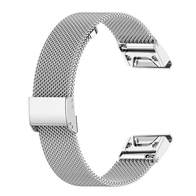 Bracelet For Garmin Fenix 5S Milanese in silver