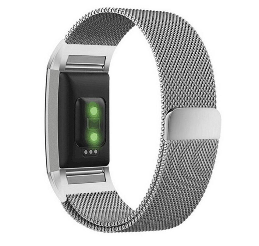 Wristband For Fitbit Charge 2 21mm in silver