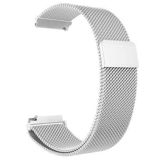 Strap For Fitbit Sense 2 Milanese in silver