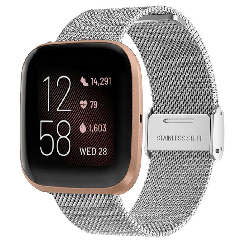 Wristband For Fitbit Versa Lite 22mm in silver