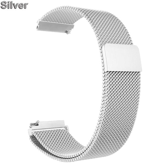 metal fitbit versa 4 band in silver