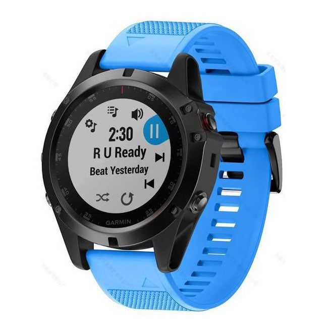 Watchband For Garmin Fenix 7 22mm in sky blue