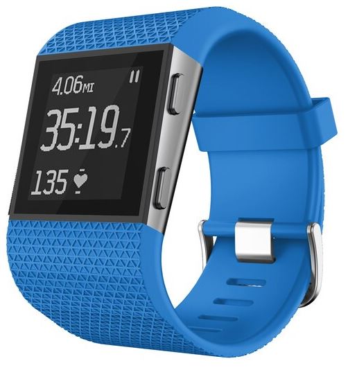 strap for fitbit surge in sky blue