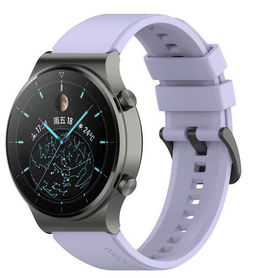 Plain Huawei Watch 3 Band in Silicone in violet