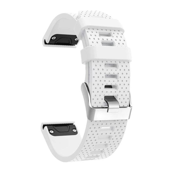 Plain Garmin Fenix 7S Wristband in Silicone in white