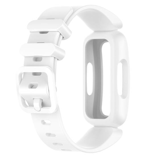 Plain Fitbit Ace 3 Wristband in Silicone in white