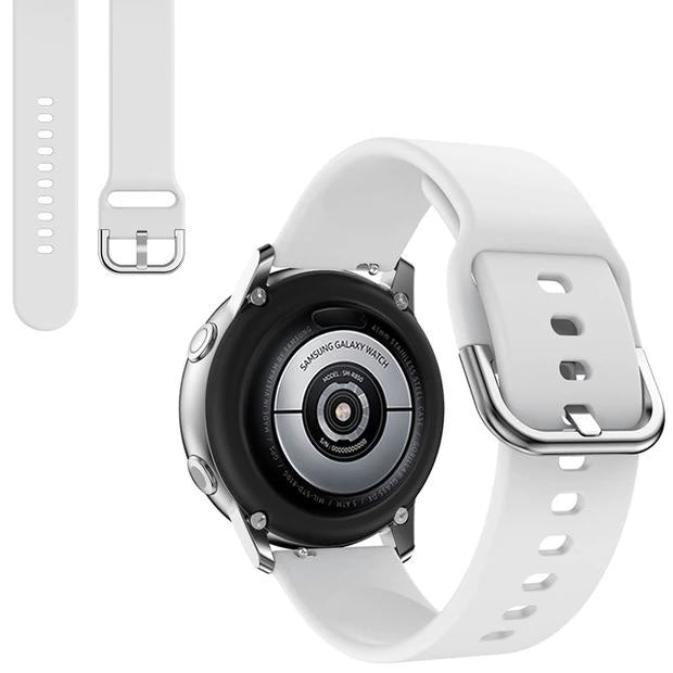 Band For Samsung Galaxy Watch 4 Plain in white