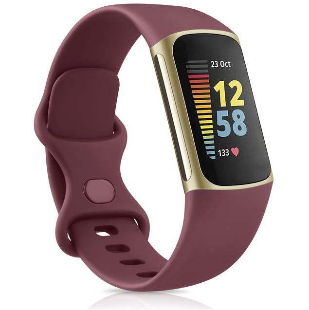fitbit charge 5 strap winered
