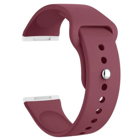Strap For Fitbit Sense 2 Plain in wine red