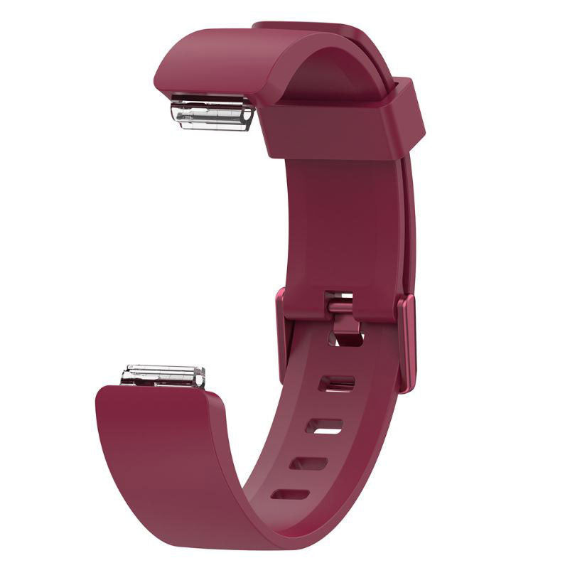 Strap For Fitbit Ace 2 Plain in wine red