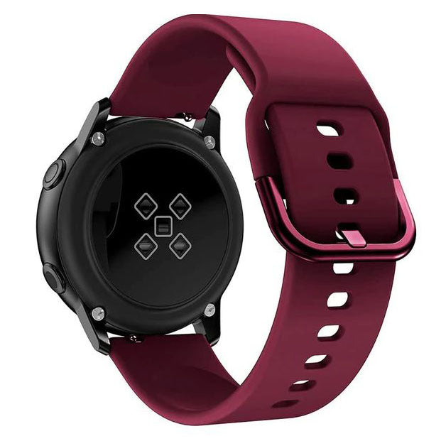 Wristband For Samsung Galaxy Active 22mm in wine red