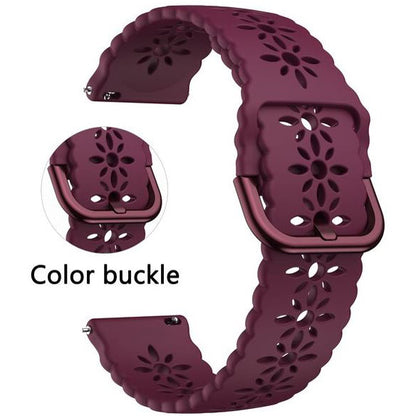 Strap For Garmin Vivomove 3 Breathable in wine red