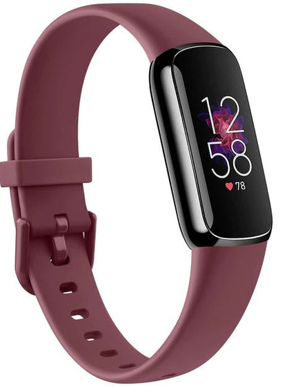 fitbit luxe straps in wine red