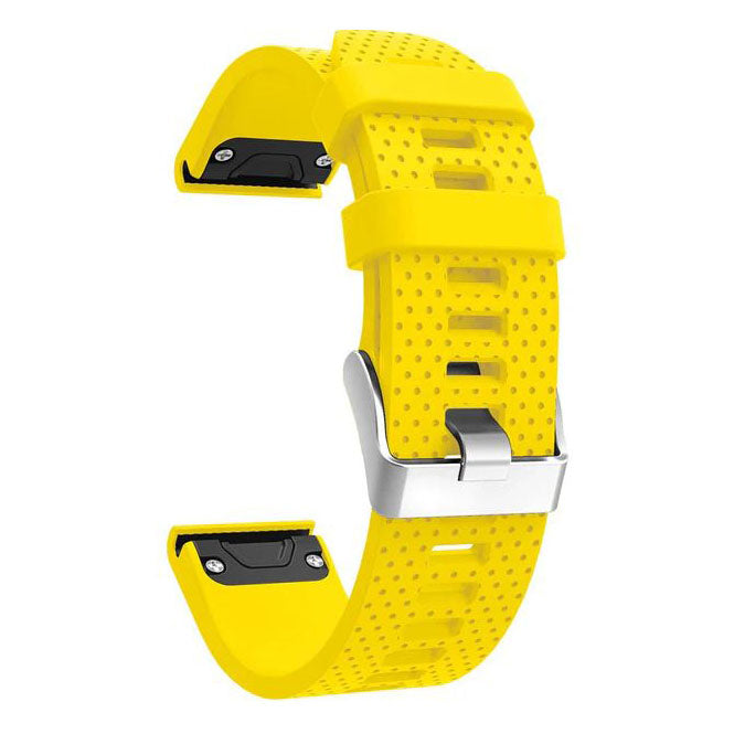 Plain Garmin Fenix 5S Band in Silicone in yellow