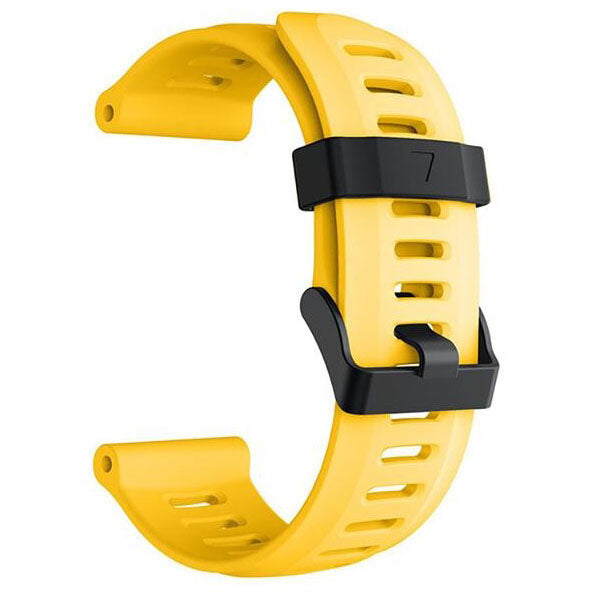 Plain Garmin Fenix 5X Wristband in Silicone in yellow