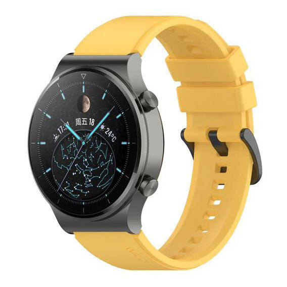 Band For Huawei Watch 3 Plain in yellow